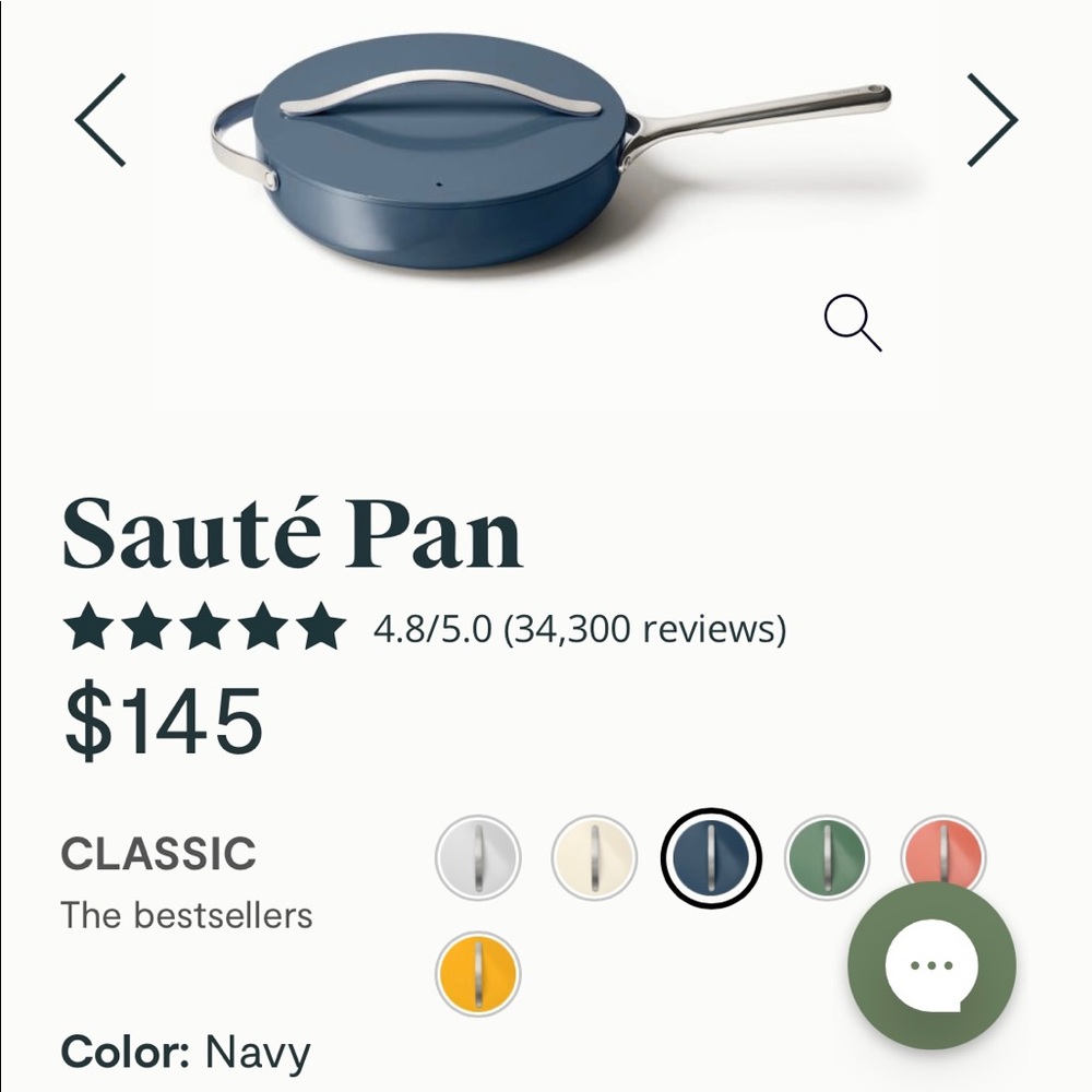NEW IN BOX Caraway sauté pan & fry pan set